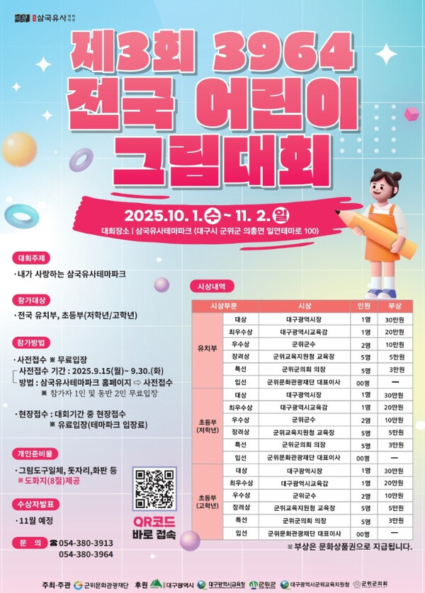 삼국유사테마파크, 제3회 3964 전국 어린이 그림대회